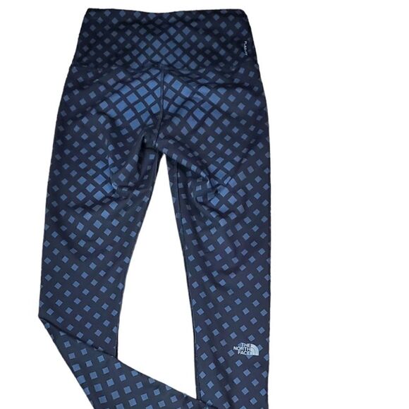 The North Face Black & Gray Diamond Pattern Flash Dry Leggings - Picture 2 of 5
